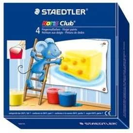 Dažai piešti pirštais STAEDTLER Noris Junior, 4 vnt.