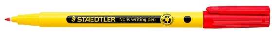 Staedtler Fineliner Noris writing pen 0,6mm raudona