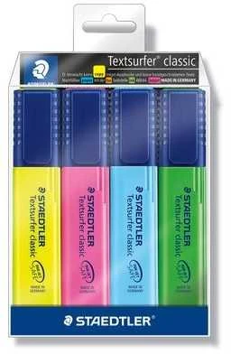Staedtler Textsurfer Classic žymeklis, 4 spalvos