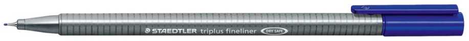 Vienkartinis rašiklis STAEDTLER TRIPLUS FINELINER 334, 0,3 mm, mėlyna