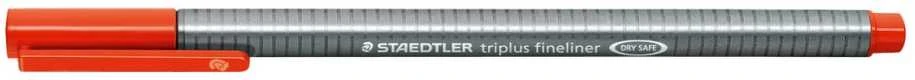 Vienkartinis rašiklis STAEDTLER TRIPLUS FINELINER 334, 0,3 mm, raudona