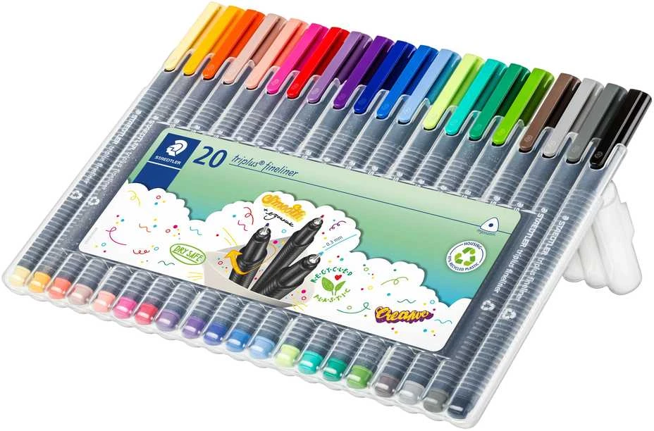 Staedtler triplus fineliner 20 spalvų