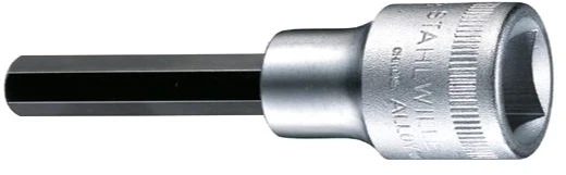 STAHLWILLE 1054/5, Galvučių rinkinys, 1/2", metrinis, 5 galvutės, 5 mm, chromuotas