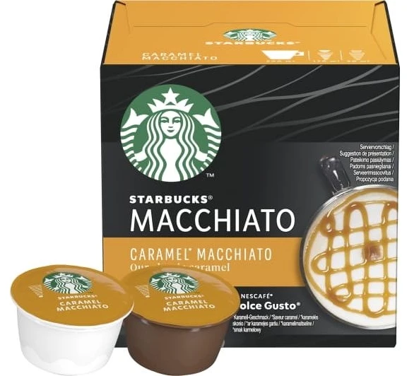 Nescafe Kavos kapsulės STARBUCKS CARAMEL MACCHIATO, 12 vnt.