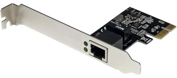 StarTech.com 1 prievado PCI Express PCIe gigabito tinklo serverio adapterio NIC plokštė – dvigubo profilio, vidinė, laidinė, PCI Express, Ethernet, 1000 Mbit/s