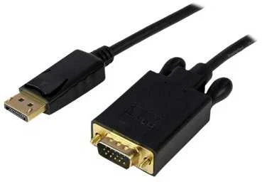 DisplayPort - VGA adapteris Startech DP2VGAMM10B 3 m Juodas