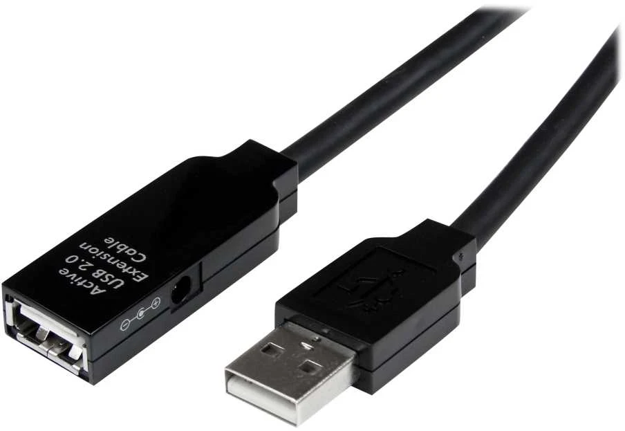 USB laidas Startech USB2AAEXT15M Juoda