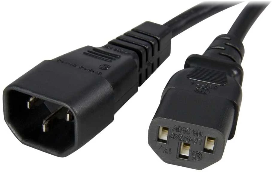 Maitinimo kabelis StarTech 1M C14 - C13, Juodas (PXT1001M)