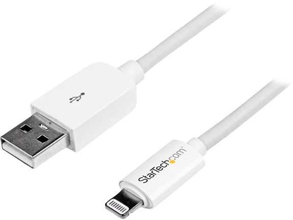 Kabelis USB StarTech USB-A - Lightning 2 m Baltas (USBLT2MW)