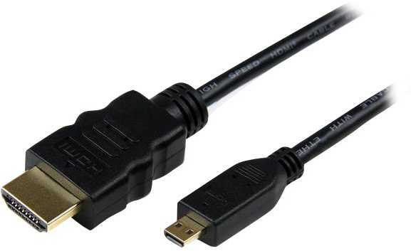 Kabelis StarTech HDMI Micro – HDMI 2m juoda (HDADMM2M)
