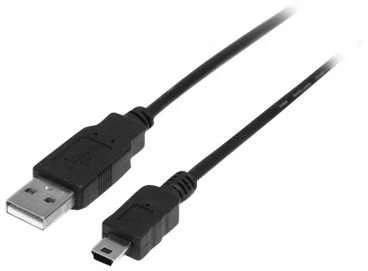 Kabelis Micro USB Startech USB2HABM2M USB A Mini USB B Juodas