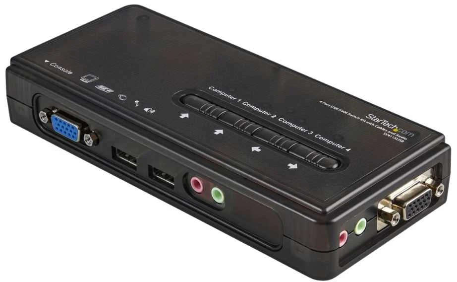 StarTech.com SV411KUSB KVM jungiklis Juoda