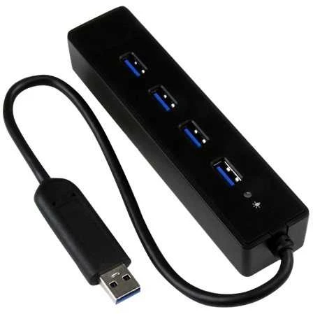 StarTech USB 3.0 HUB 4 prievadai juodi
