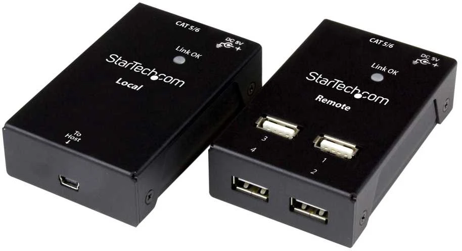 USB adapteris StarTech USB - RJ45 Juodas (USB2004EXTV)