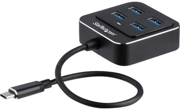 StarTech keturių prievadų USB šakotuvas su USB-C laidu