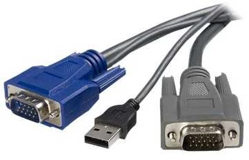 StarTech Kable KVM, 1.8m, Pilka (SVUSBVGA6)
