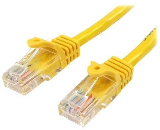 StarTech RJ-45 Cat5e patinas-vyras 5m geltona (45PAT5MYL)