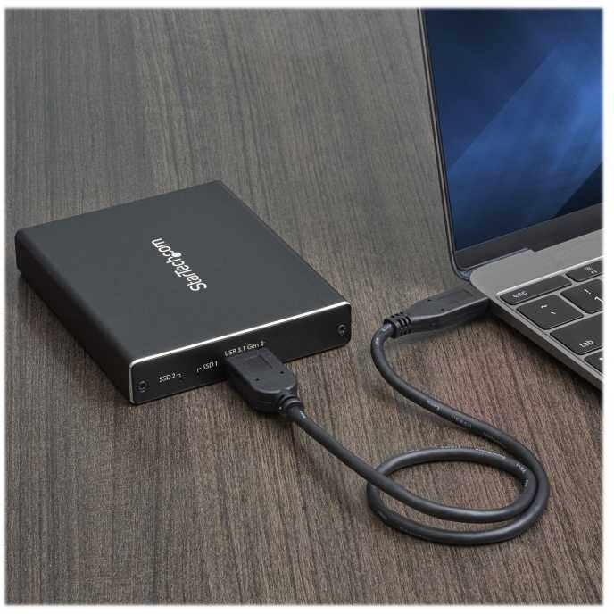 Serveris Kieszeń StarTech HDD DRIVE ENCLOSURE DUAL-SLOT SM22BU31C3R