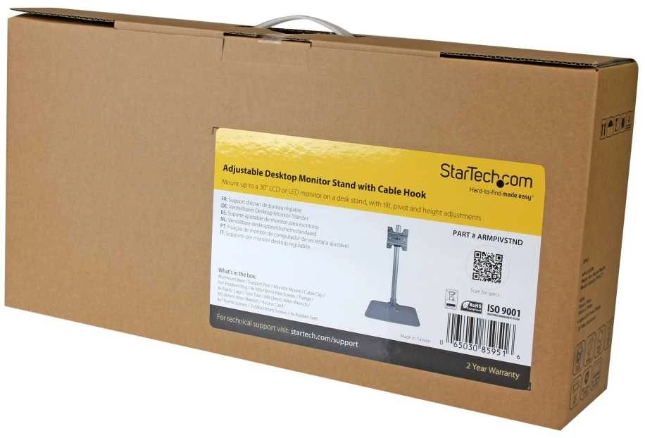 Laikiklis „StarTech“ stalinis stovas 12–34 colių monitoriams (ARMPIVSTND)