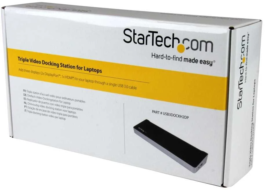 „StarTech Triple Video Dock“ USB 3.0 (USB3DOCKH2DP)