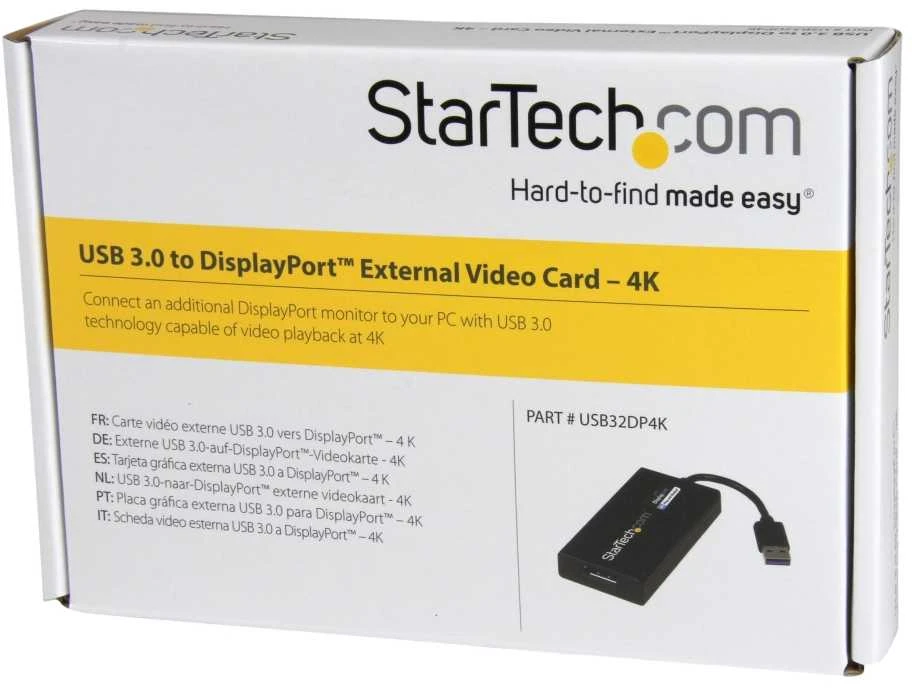 StarTech USB į DisplayPort adapterio pakuotė