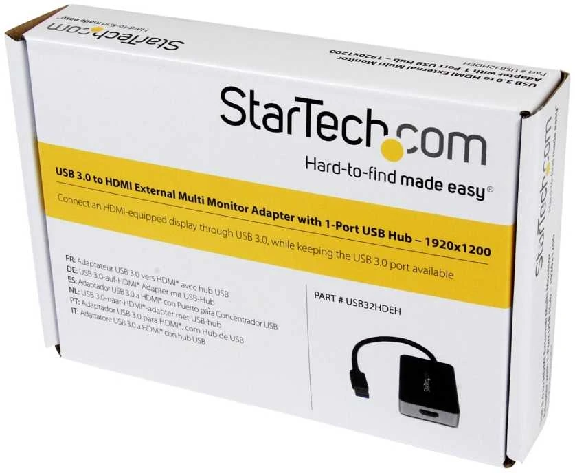 Adapteris USB StarTech USB-A - HDMI Juodas (USB32HDEH)