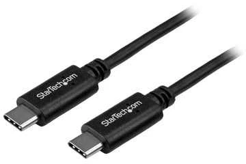 Kabelis USB StarTech USB-C - USB-C 1 m Juodas (USB2CC1M)