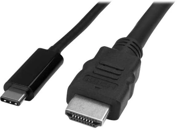 Kabelis USB StarTech USB-C - HDMI 1 m Juodas (CDP2HDMM1MB)