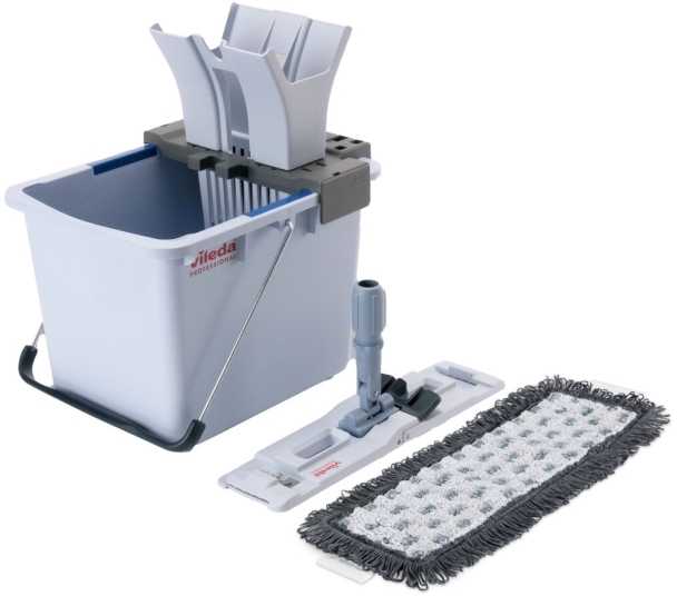 Pradinis rinkinys, Vileda UltraSpeed Pro, 15 l, pilkas, poliesteris / milteliniu būdu dažytas plienas / PP / plienas, 40 cm, su rankiniu presu