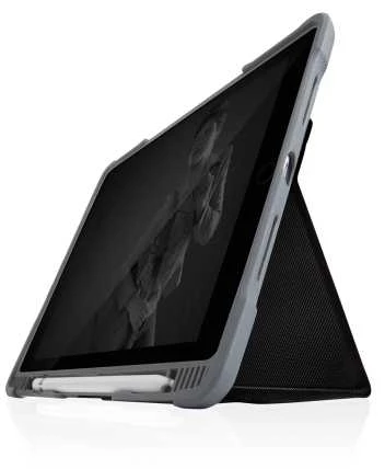 USTM STM Dux Plus Duo Planšetė Case apsauginis dėklas, skirtas iPad 10.2 "8gen. (2020) / 7gen. (2019) (juodas)