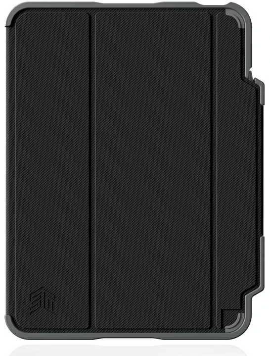 STM Dux Plus - Rugged dėklas skirtas Apple iPad 11" 2025 / 10.9" 2022 MIL-STD-810G with Apple Pieštukas Holder Juodas EDU/COM Version