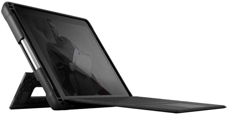Stm Goods STM Dux dėklas Microsoft Surface Go 3/Go 2/Go juodas/permatomas