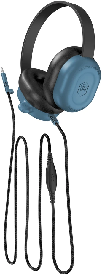 STM Hear-O ausinės (USB-C) COM – juodos / mėlynos, laidinės, 170 g, ausinės, juodos, mėlynos