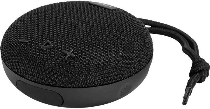 Pelė STREETZ vandeniui atsparus „Bluetooth“ garsiakalbis, 5 W, AUX, įmontuotas mikrofonas, juodas / CM763