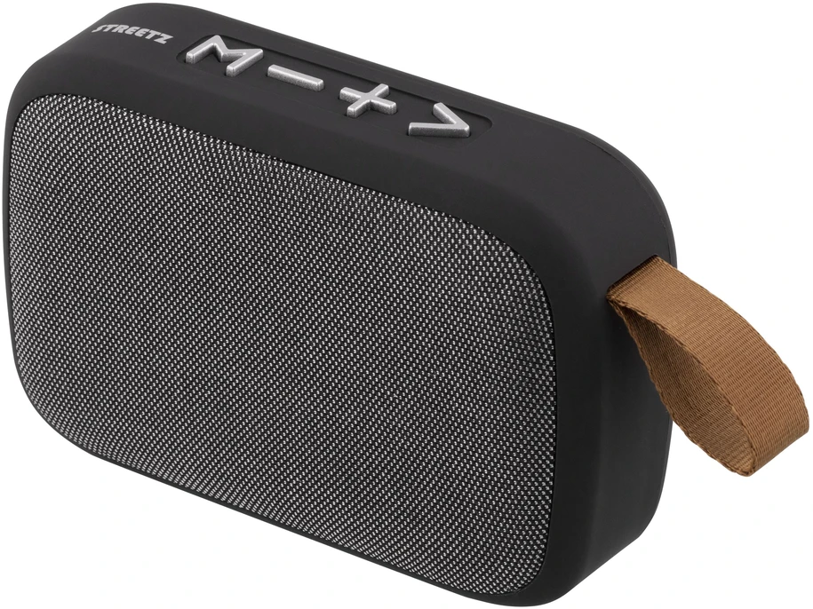 S101 nešiojama Streetz Nešiojama kolonėlė Bluetooth, USB/TF/FM, juoda / S101-BLK / 6612115