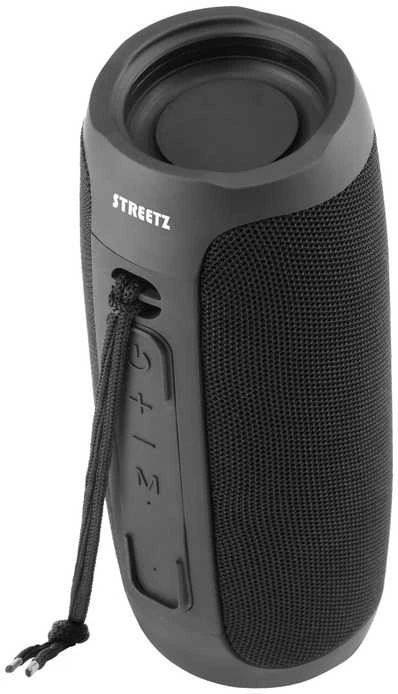 Streetz Nešiojama kolonėlė Bluetooth, 2x10W, AUX, micro SD lizdas, juoda / S350-BLK / 6612034