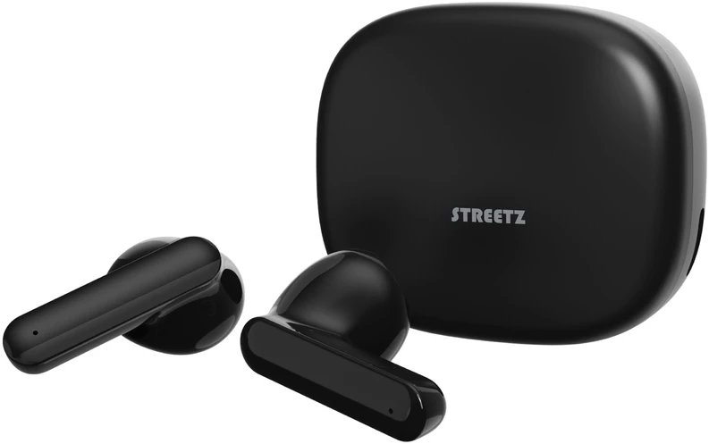 Belaidės ausinės STREETZ, juodos / T160-BLK / 6612075