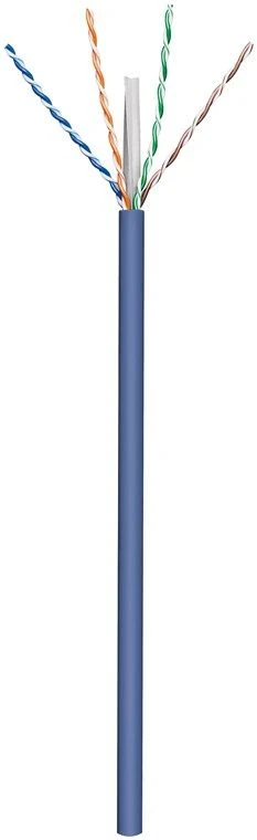 Maitinimo kabelis U/UTP Goobay 4 x 2 x 0,25 mm² CAT 6A Mėlynas 100 m