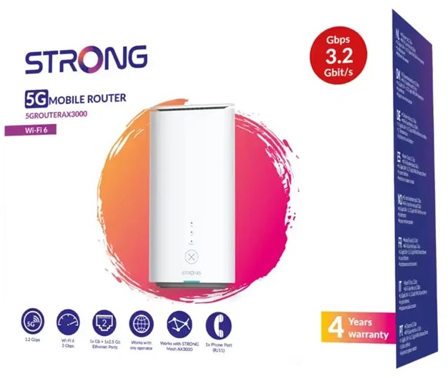 STRONG 5G LTE maršrutizatorius AX3000