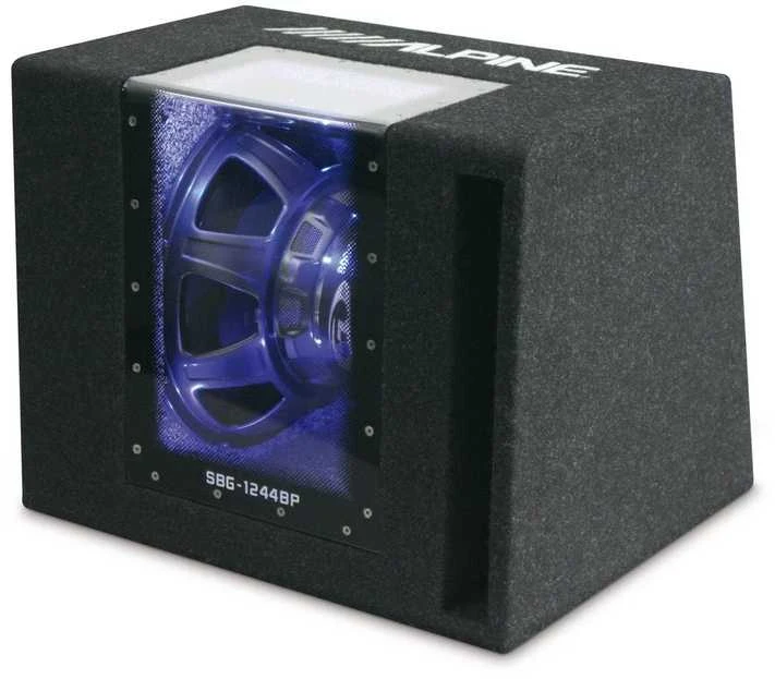 Subwoofer car Alpine SBG-1244BP (juodos spalvos)