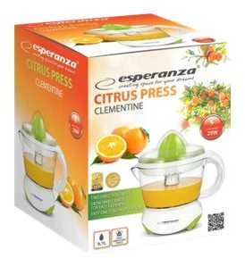 Sulčiaspaudė Juicer for citrus fruit Esperanza Clementine EKJ001G (25W, 0,75l, žalias color)