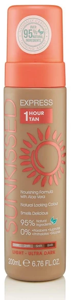 Sunkissed Express 1 Hour Tan Mousse savaiminio įdegio putos, 200 ml