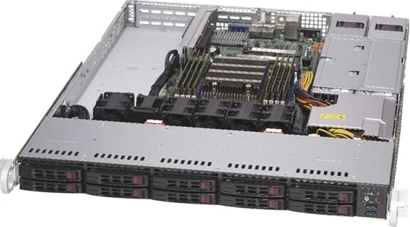Super Micro Computer Supermicro A+ Server 1114S-WTRT Socket SP3 Stovas (1U) Juoda