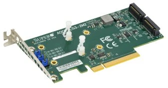Supermicro AOC-SLG3-2M2 sąsajos plokštė / adapteris M.2 Vidinis