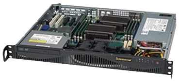Supermicro SuperChassis 512F-350B1 Rack Juodas 350 W