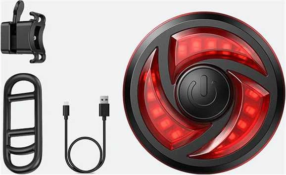 Galinis dviračio žibintas Superfire BTL02 USB 330mAh