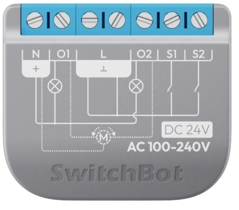 SwitchBot Relay Switch 2PM išmanusioji relė 2 kanalų 16A, Matter