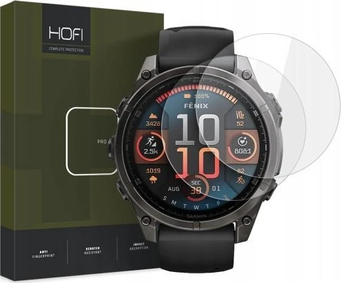 Apsauginis stiklas Garmin Fenix 8 (51mm) Hofi Glass Pro+ 2-pack Clear