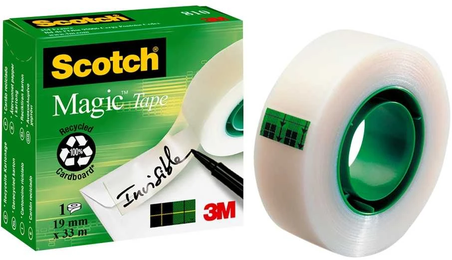 Lipni juostelė 3M Scotch Magic Invisible 810, 19 mm x 33 m