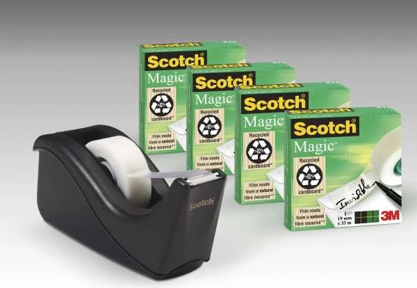3M lipni juosta Scotch® Magic™ 19 mm x 34 ritinėlis + 1 C60 dozatorius